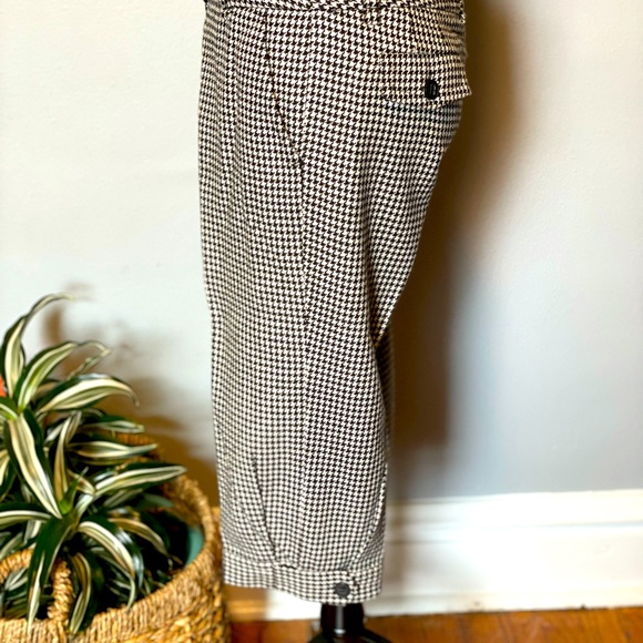 Houndstooth Cropped Wool Trouser - Picture 4 of 7